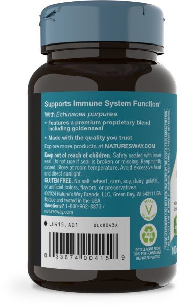 Nature&#39;s Way Echinacea With Goldenseal 100 Capsule