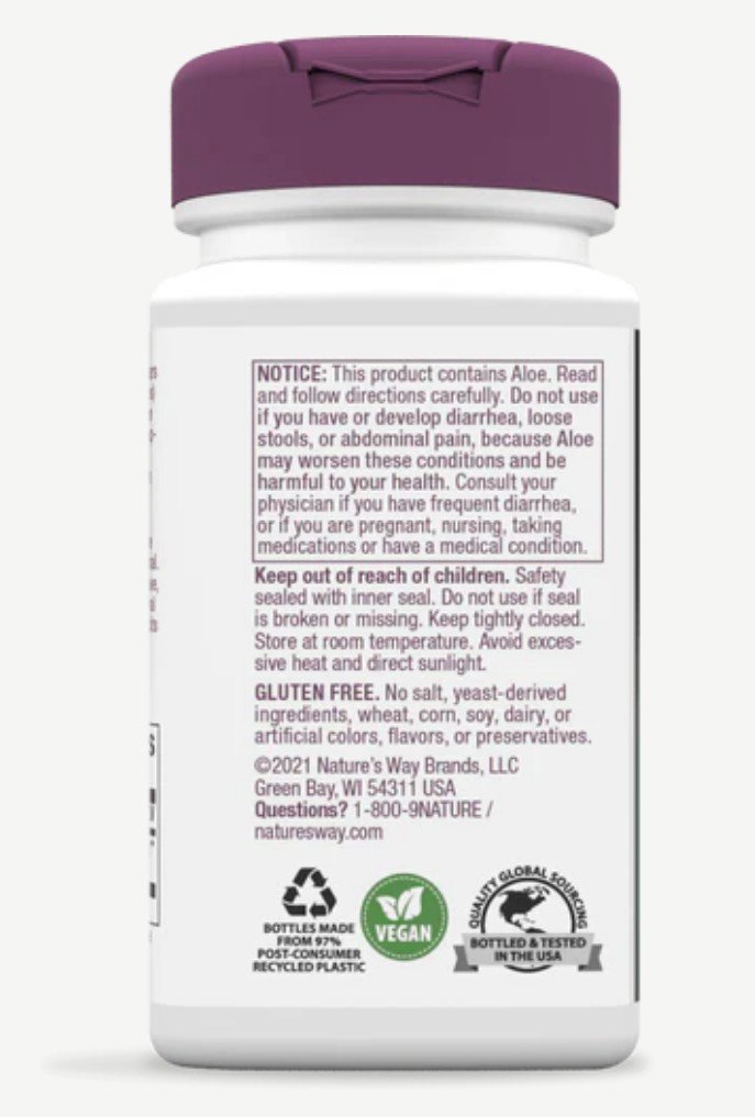 Nature&#39;s Way Aloelax 100 Capsule