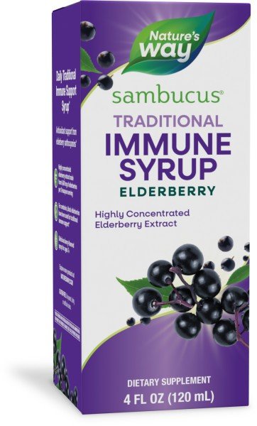 Nature's Way Sambucus Traditional Syrup-Black Elderberry 4 oz Liquid