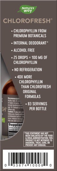 Nature&#39;s Way Chlorofresh (Mint) 40X Drops 2 fl oz Liquid