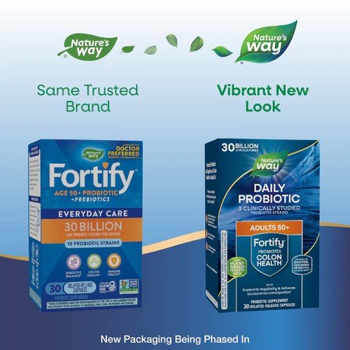 Nature&#39;s Way Fortify Age 50+ 30 Billion Probiotic 30 VegCap