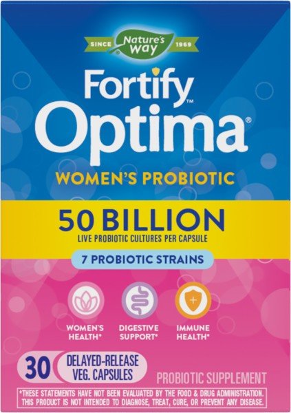 Nature&#39;s Way Fortify Optima Women&#39;s 50 Billion Probiotic 30 VegCap