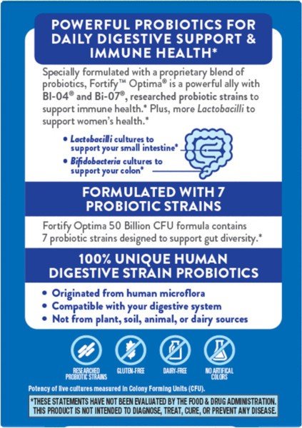 Nature&#39;s Way Fortify Optima Women&#39;s 50 Billion Probiotic 30 VegCap