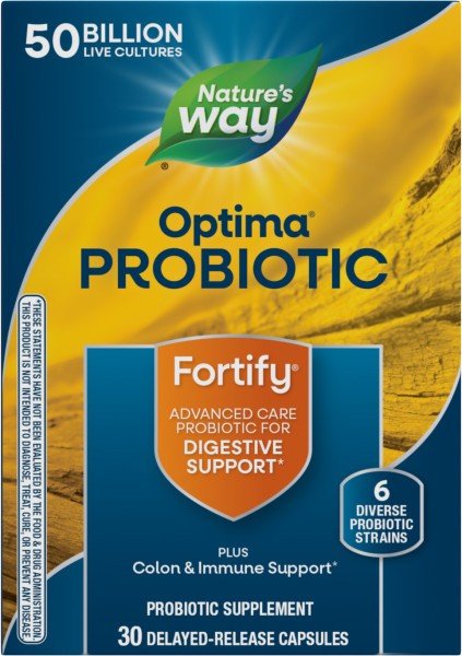 Nature&#39;s Way Fortify Optima Probiotic Digestive Balance 30 VegCap