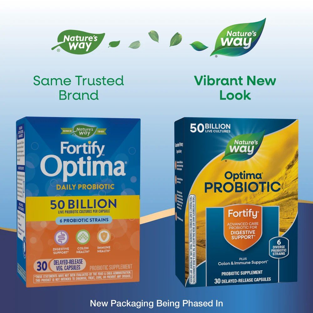 Nature&#39;s Way Fortify Optima Probiotic Digestive Balance 30 VegCap