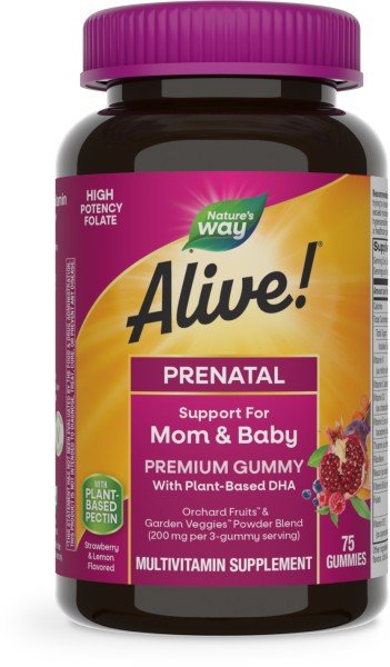 Nature's Way Alive! Prenatal Gummy Vitamins 75 Gummy