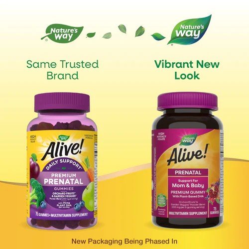 Nature's Way Alive! Prenatal Gummy Vitamins 75 Gummy