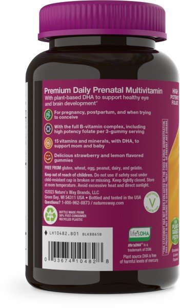 Nature&#39;s Way Alive! Prenatal Gummy Vitamins 75 Gummy