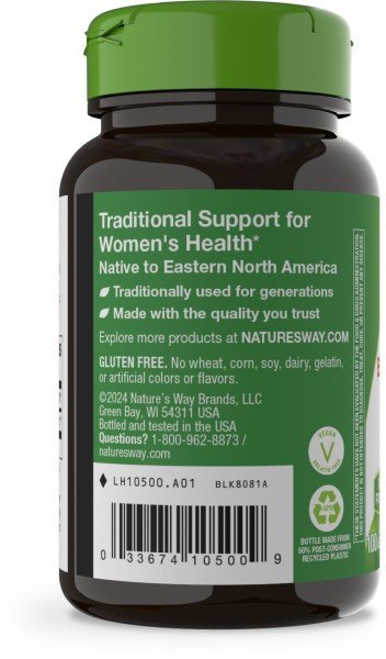 Nature&#39;s Way Black Cohosh Root 100 Capsule