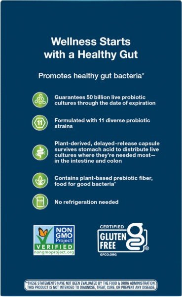 Nature&#39;s Way Fortify Extra Strength Daily Probiotic 50 Billion 30 VegCap