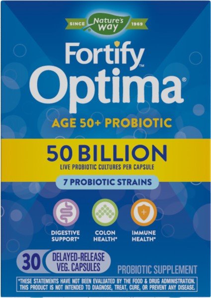 Nature's Way Primadophilus Optima Adult 50+ 50 Billion 30 VegCap