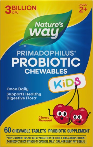 Nature&#39;s Way Primadophilus Kids Chewable Cherry 60 Chewable