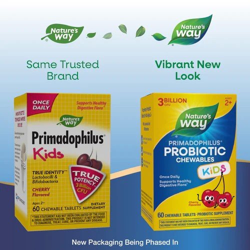 Nature&#39;s Way Primadophilus Kids Chewable Cherry 60 Chewable