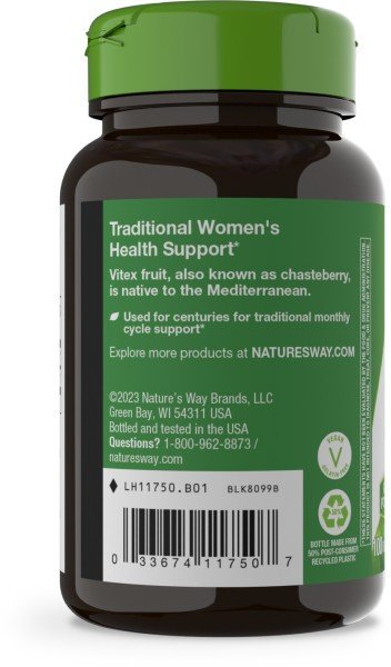 Nature&#39;s Way Vitex Fruit 100 Vegtarian Capsule