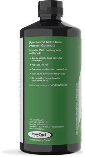 Nature&#39;s Way 100% MCT Oil From Coconut 30 fl oz Liquid