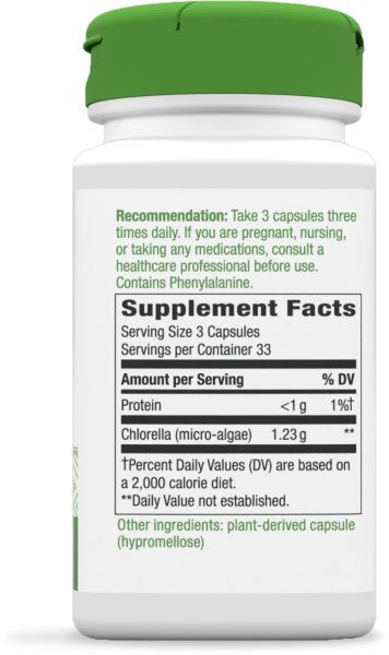 Nature&#39;s Way Chlorella 100 Capsule