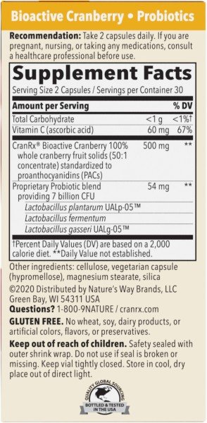 Nature&#39;s Way CranRx Women&#39;s Care with Probiotics 60 VegCap