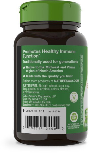 Nature&#39;s Way Echinacea Purpurea Herb 100 VCaps