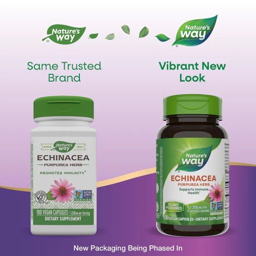 Nature&#39;s Way Echinacea Purpurea Herb 100 VCaps