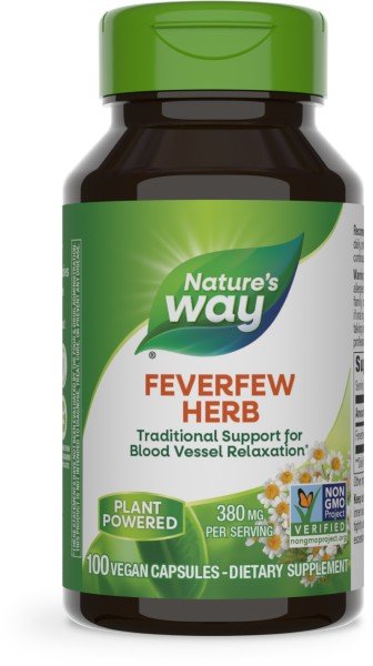 Nature's Way Feverfew Herb 100 Capsule