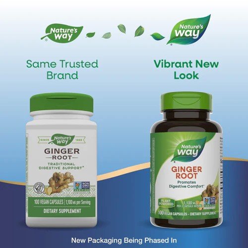 Nature&#39;s Way Ginger Root 100 Vegcap