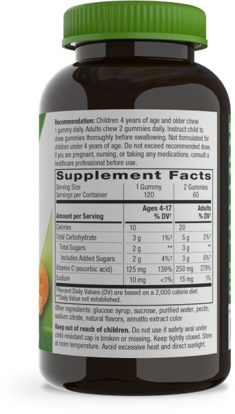 Nature&#39;s Way Vitamin C Gummy 120 Gummy