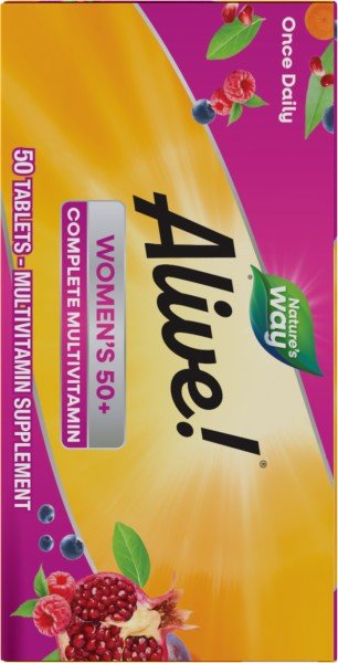 Nature&#39;s Way Alive! Womens 50+ Complete Multivitamin 50 Tablet