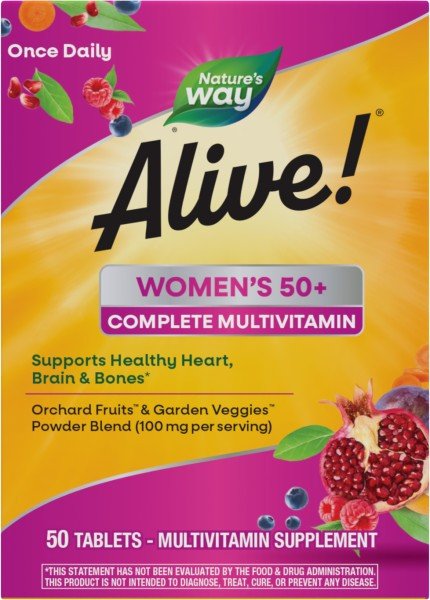 Nature&#39;s Way Alive! Womens 50+ Complete Multivitamin 50 Tablet