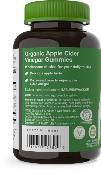 Nature&#39;s Way Apple Cider Vinegar Gummy 60 Gummy