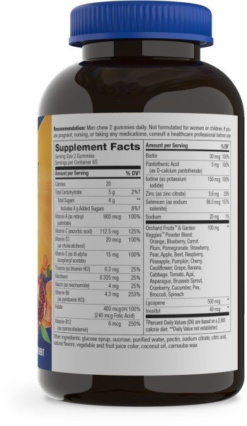 Nature&#39;s Way Alive! Men&#39;s Multi Gummy 130 Gummy