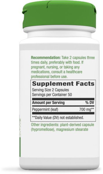 Nature&#39;s Way Peppermint Leaves 100 Capsule