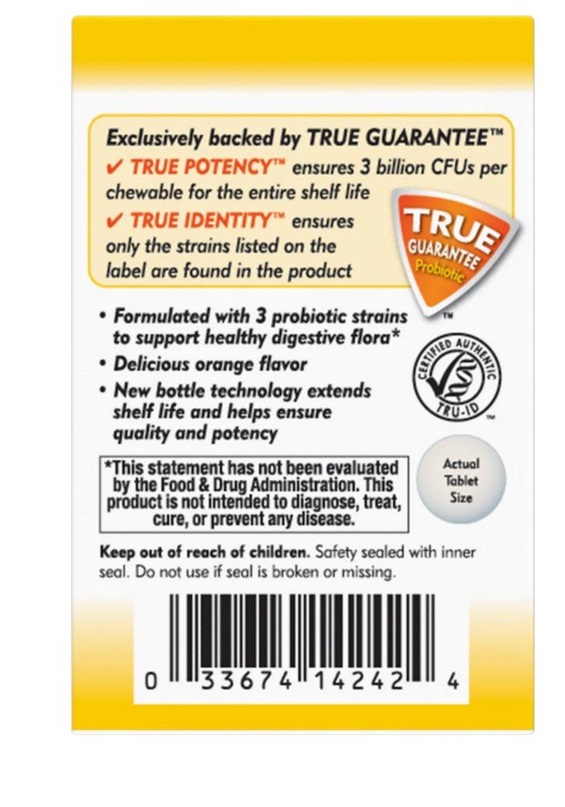 Nature&#39;s Way Primadophilus Kids Chewable Orange 30 Chewable