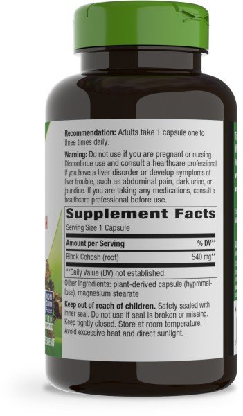 Nature&#39;s Way Black Cohosh Root 180 Capsule