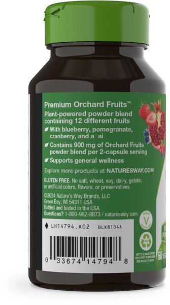 Nature&#39;s Way Orchard Fruits (12 Fruits) 60 Capsule