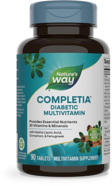 Nature's Way Completia Diabetic Multivitamin (iron free) 90 Tablet