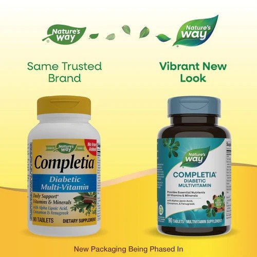 Nature&#39;s Way Completia Diabetic Multivitamin (iron free) 90 Tablet