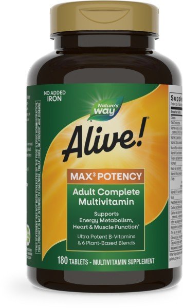 Nature's Way Alive! Max Potency (no iron added) 180 Tablet