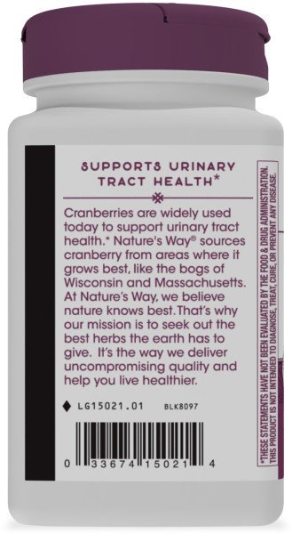 Nature&#39;s Way Cranberry Standardized Extract 120 Tablet