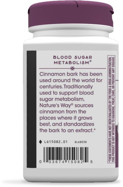 Nature&#39;s Way Cinnamon Standardized 120 VegCap