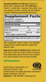 Nature&#39;s Way Alive Organic Vitamin C 120 VegCap