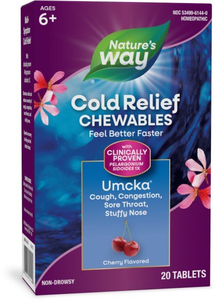 Nature's Way Umcka ColdCare Cherry 20 Chewable