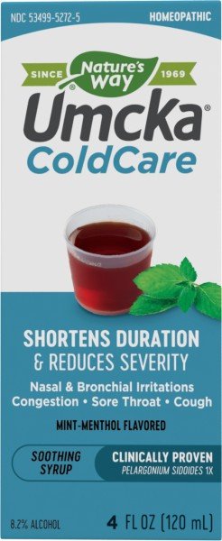 Nature&#39;s Way Umcka ColdCare Menthol Syrup 4 oz Liquid