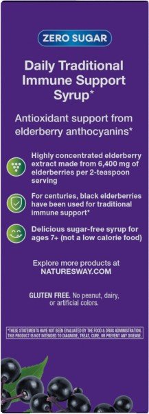 Nature&#39;s Way Sambucus Sugar-Free Syrup 8 oz Liquid