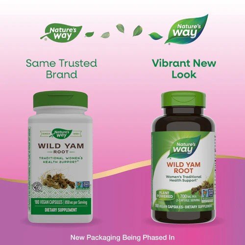 Nature&#39;s Way Wild Yam 180 VegCap