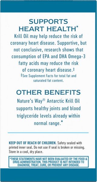 Nature&#39;s Way Krill Oil 500 mg 30 Softgel