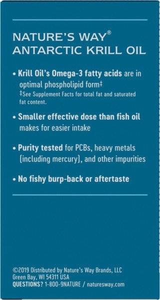 Nature&#39;s Way Krill Oil 500 mg 30 Softgel