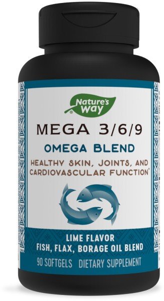 Nature's Way MEGA 3/6/9 Omega Blend 1350 mg 90 Softgel