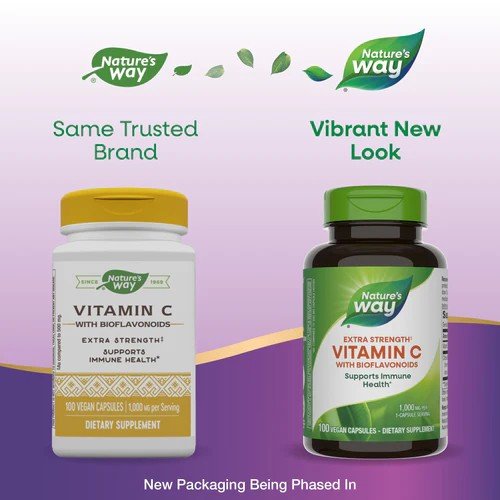 Nature&#39;s Way Vitamin C 1000Bioflavonoids 100 VegCap