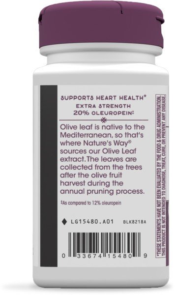 Nature&#39;s Way Olive Leaf 20% 60 VegCap