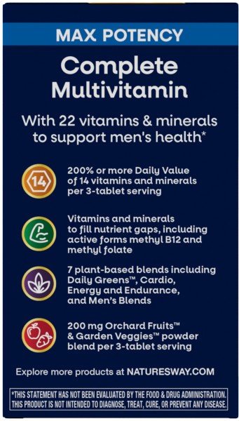 Nature&#39;s Way Alive Men&#39;s Multi 90 Tablet